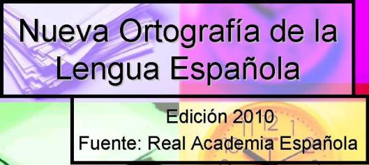 nueva ortografía de lengua española (0)